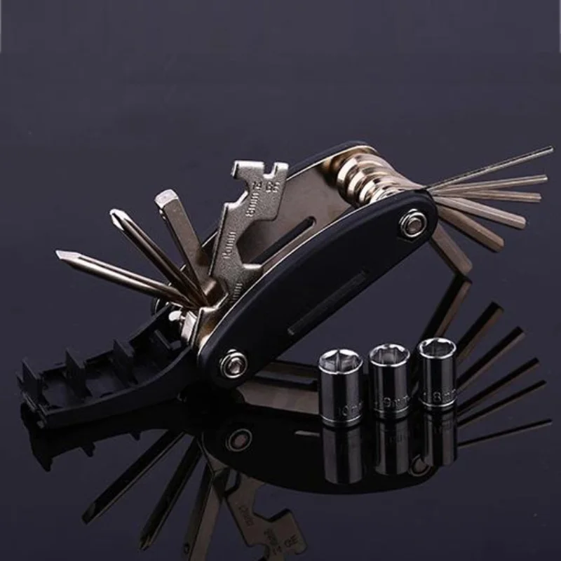 15 in 1 Multi Usage Bike Bicycle Repair Bike Tools Kit Hex Wrench Nut Tire repair Hex Allen Key Screwdriver Socket Extension Rod
15 in 1 Multi Usage Bike Bicycle Repair Bike Tools Kit Hex Wrench Nut Tire repair Hex Allen Key Screwdriver Socket Extension Rod