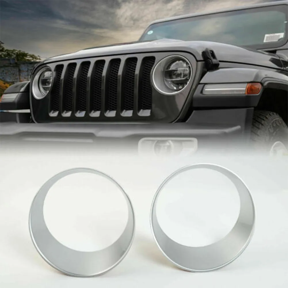 2pcs Front Lamp Shade Chrome-plated Front Lamp Shade Front Lamp Frame For Jeep Wrangler JL 2018-22
2pcs Front Lamp Shade Chrome-plated Front Lamp Shade Front Lamp Frame For Jeep Wrangler JL 2018-22