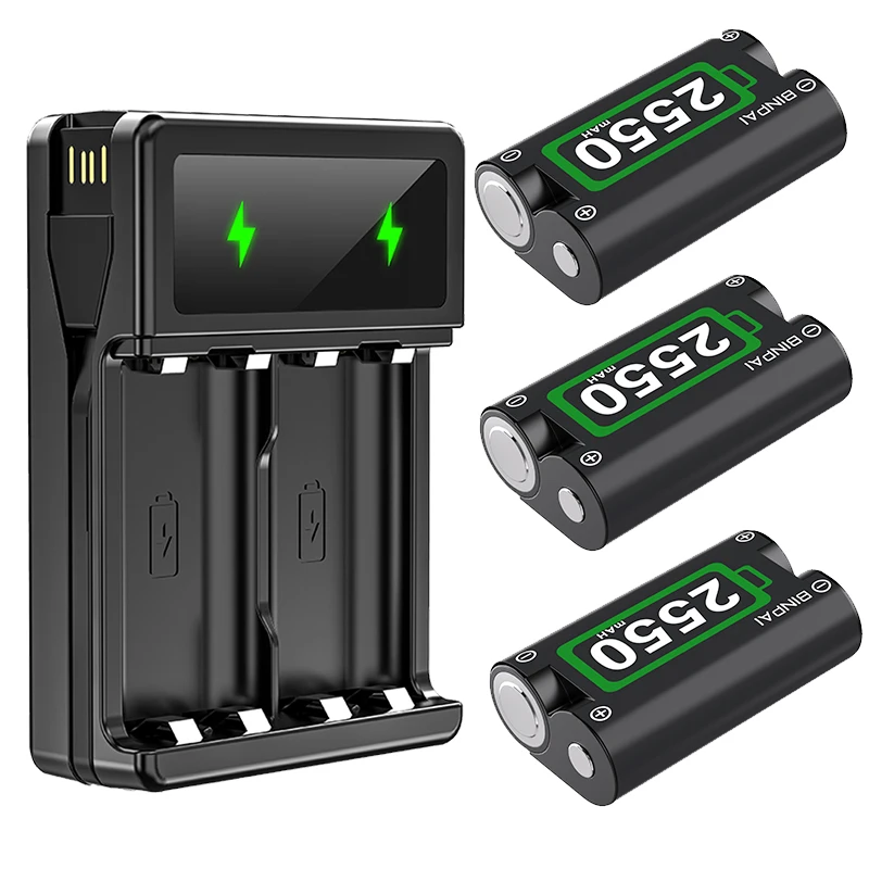 Rechargeable Battery for Xbox Series X|S/Xbox One/ One S/One X/ Xbox One Elite Wireless Controller, 3 Pack Batteries with Charge
Rechargeable Battery for Xbox Series X|S/Xbox One/ One S/One X/ Xbox One Elite Wireless Controller, 3 Pack Batteries with Charge