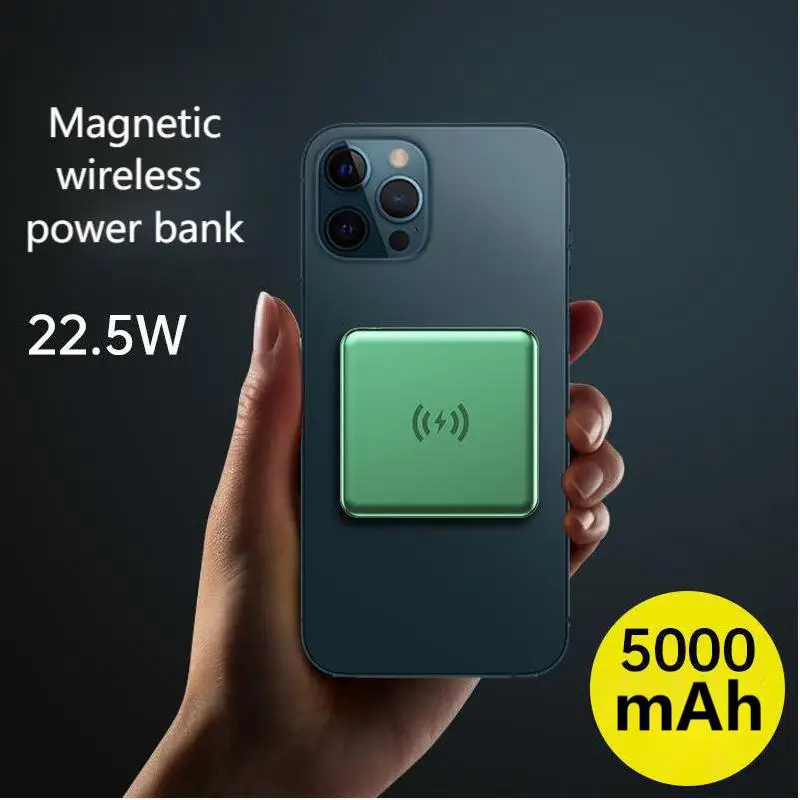 Magnetic Wireless Power Bank for iPhone12 Pro Mini Max Magsafe Wireless Charger 5000mAh Mobile Phone External Battery Power Bank
Magnetic Wireless Power Bank for iPhone12 Pro Mini Max Magsafe Wireless Charger 5000mAh Mobile Phone External Battery Power Bank