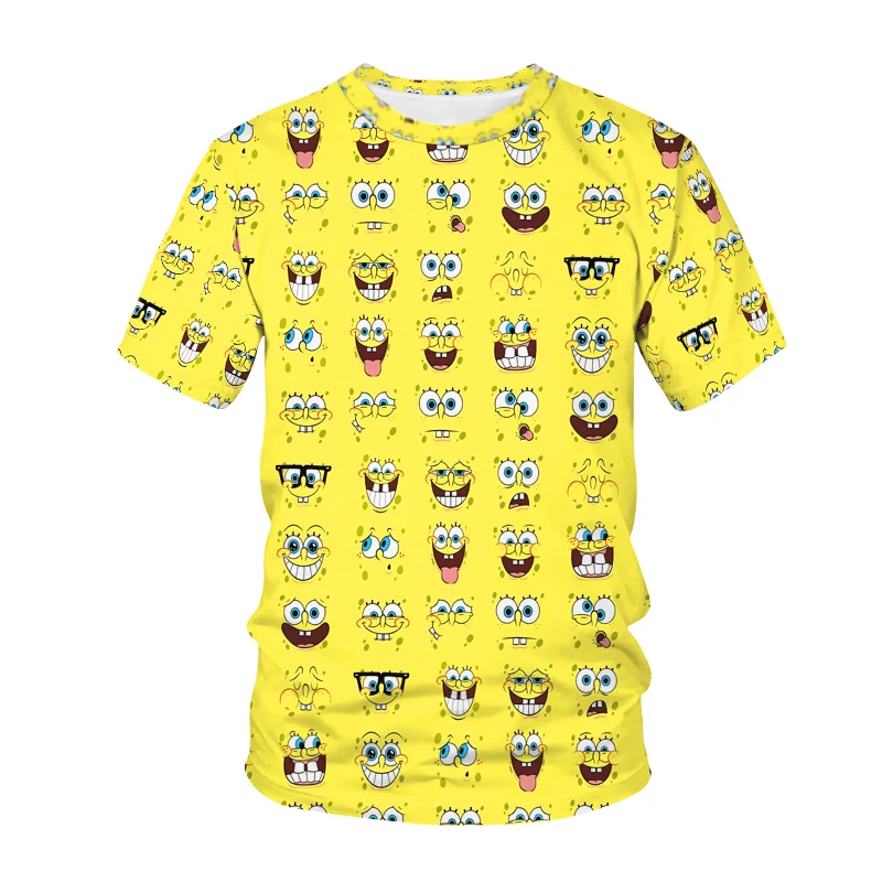 Yellow Sponge Animation Theme Style Theme T-Shirt Men 3D Boys Street Outings Summer Round Collars T-Shirt Comfortable and Breath
Yellow Sponge Animation Theme Style Theme T-Shirt Men 3D Boys Street Outings Summer Round Collars T-Shirt Comfortable and Breath