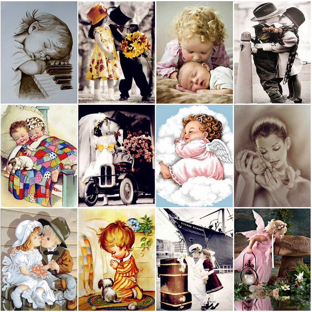 5D Baby Diamond Painting Full Drill Square/Round Child Cross Stitch Diamond Art Bead Embroidery Kits Wall Decor Handwork Gift
5D Baby Diamond Painting Full Drill Square/Round Child Cross Stitch Diamond Art Bead Embroidery Kits Wall Decor Handwork Gift