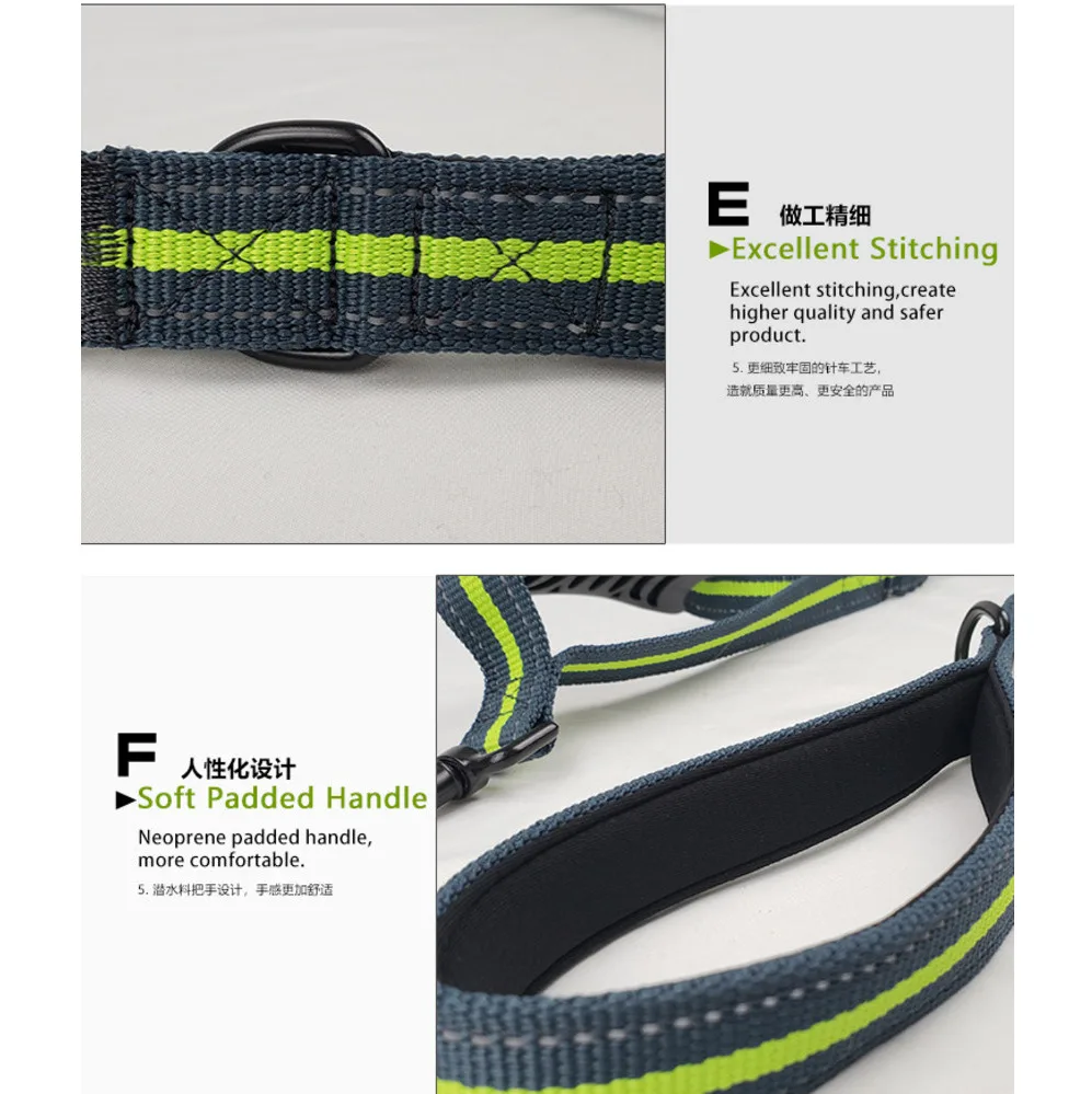 Pet Products Flat Traction Rope Elastic Hand Guard Anti Buffer Pull Dog Collars Harnesses Leads Leash Harness Collar Perro 
Pet Products Flat Traction Rope Elastic Hand Guard Anti Buffer Pull Dog Collars Harnesses Leads Leash Harness Collar Perro