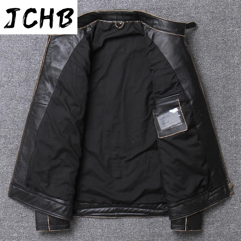 DHL Shipping Free Motorcycle Biker Genuine Cowhide Men's Black Slim Leather Jacket Male Vintage Coat
DHL Shipping Free Motorcycle Biker Genuine Cowhide Men's Black Slim Leather Jacket Male Vintage Coat
