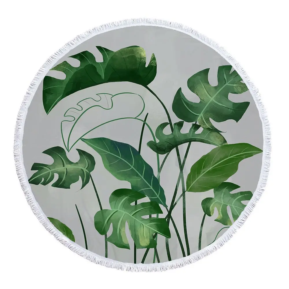European and American Hot-selling Green Plants Explosive Microfiber Round Beach Towel
European and American Hot-selling Green Plants Explosive Microfiber Round Beach Towel
