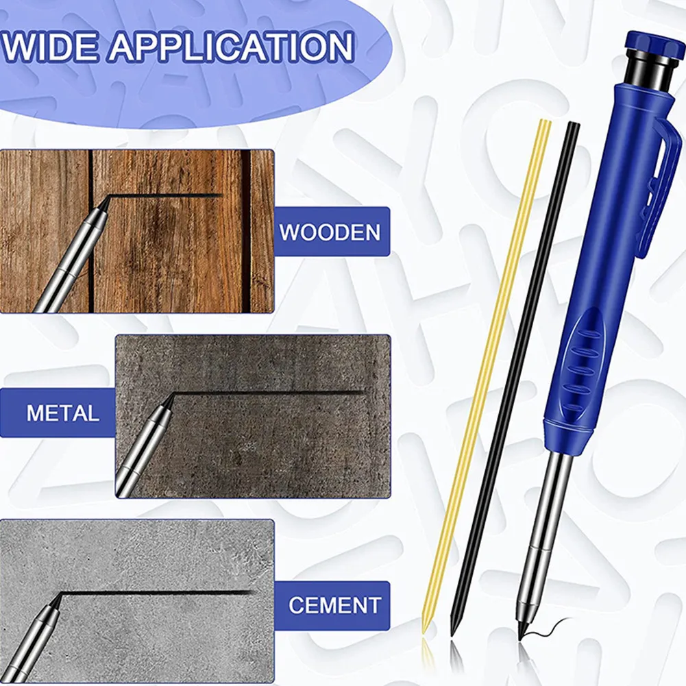 Woodworking Marker Glass Cutting Jewelry Dividing Marker Solid Carpenter Pencil Set With Built-in Sharpener Deep Hole Mechanical
Woodworking Marker Glass Cutting Jewelry Dividing Marker Solid Carpenter Pencil Set With Built-in Sharpener Deep Hole Mechanical