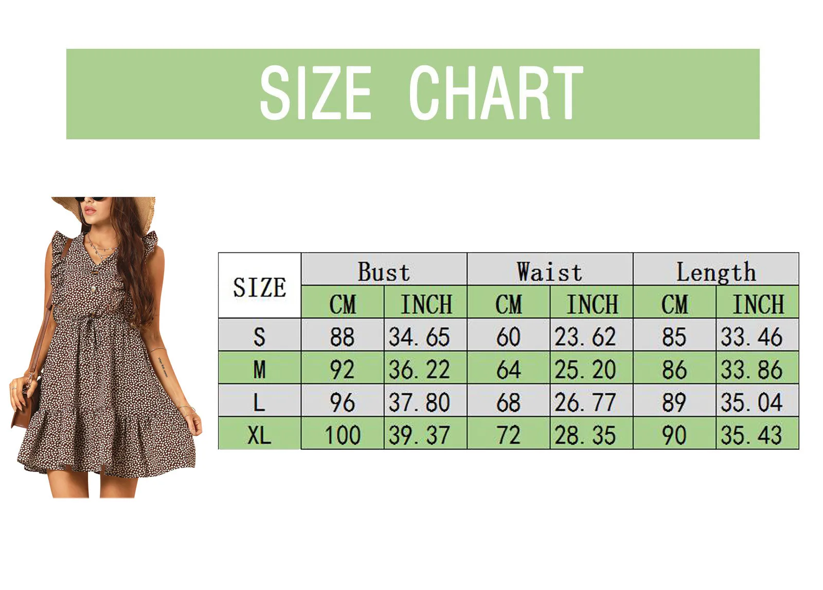 Women Fashion Floral Printed Summer Dress Sexy V-Neck Ruffles Sleeveless Buttoned Korean Style Casual Knee-Length Dress Vestido
Women Fashion Floral Printed Summer Dress Sexy V-Neck Ruffles Sleeveless Buttoned Korean Style Casual Knee-Length Dress Vestido