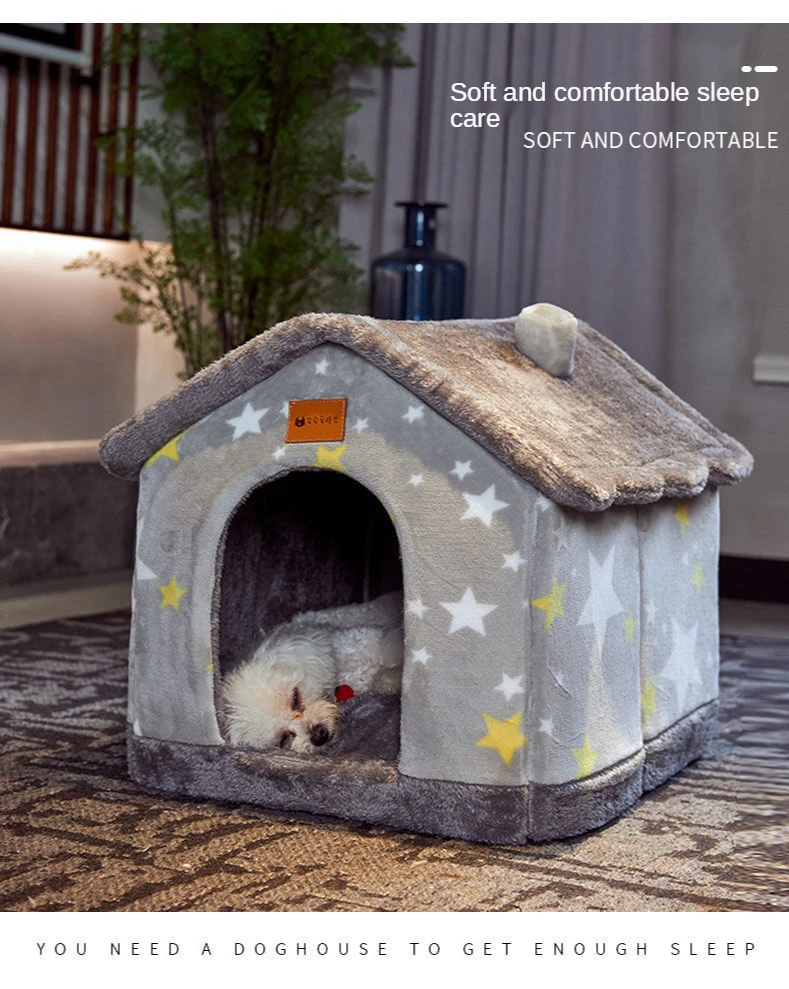 Kennel Four Seasons Universal House Type Removable Wash Small Dog Teddy Cat Nest Winter Warm Closed Pet Supplies
Kennel Four Seasons Universal House Type Removable Wash Small Dog Teddy Cat Nest Winter Warm Closed Pet Supplies