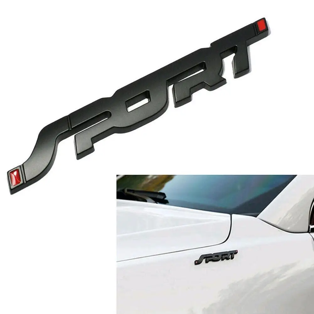 Metal 3D Chrome Black Silver Red Auto Car Trunk Racing Sport Word Letter Logo Emblem Badge Decal Sticker Decor Wholesale | Автомобили и