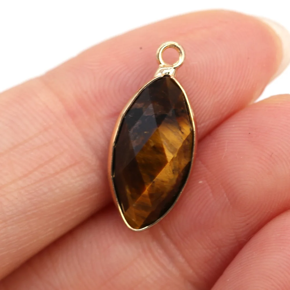 Natural Stone Horse Eye Shape Pendant Tiger Eye Stone Lapis Lazuli Section Pendants for Jewelry Making Necklace Size 10x20mm
Natural Stone Horse Eye Shape Pendant Tiger Eye Stone Lapis Lazuli Section Pendants for Jewelry Making Necklace Size 10x20mm