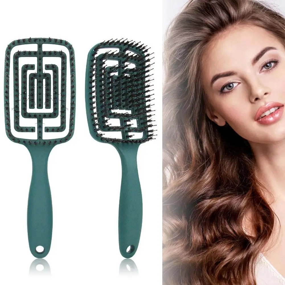 Bristle Hair Scalp Massage Comb Hair Brush Hair Bristle&nylon Curly Hair Styling Brush Tool Wet Hairbrush Detangle Hairdres T2Q0
Bristle Hair Scalp Massage Comb Hair Brush Hair Bristle&nylon Curly Hair Styling Brush Tool Wet Hairbrush Detangle Hairdres T2Q0