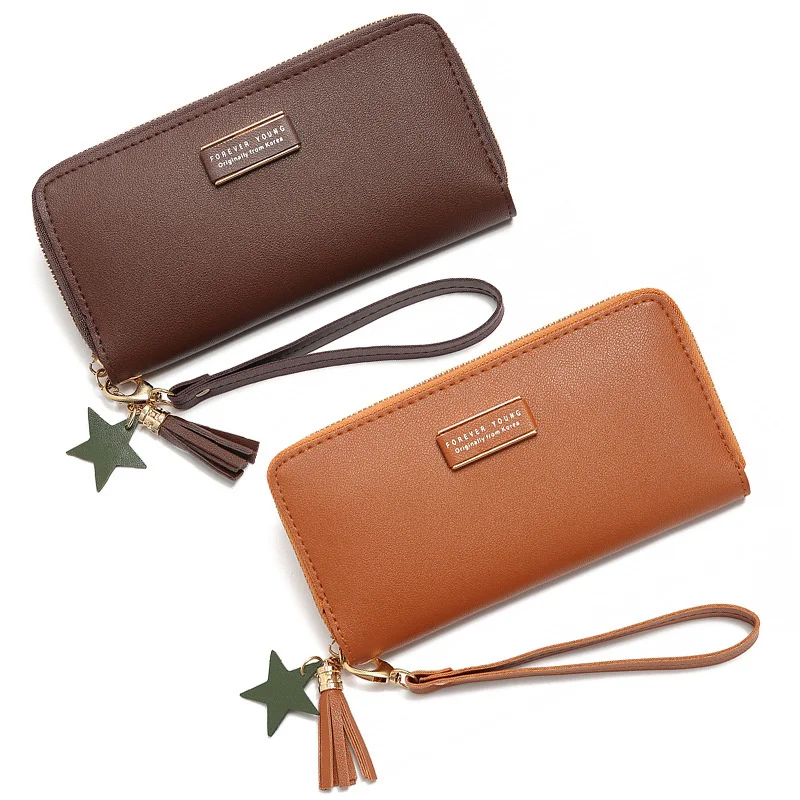 New Female Long Wallet Solid Color Silk Screen Printing Lady's Purse Single Zipper Long Hand Bag Large Capacity Multi Card Bag
New Female Long Wallet Solid Color Silk Screen Printing Lady's Purse Single Zipper Long Hand Bag Large Capacity Multi Card Bag