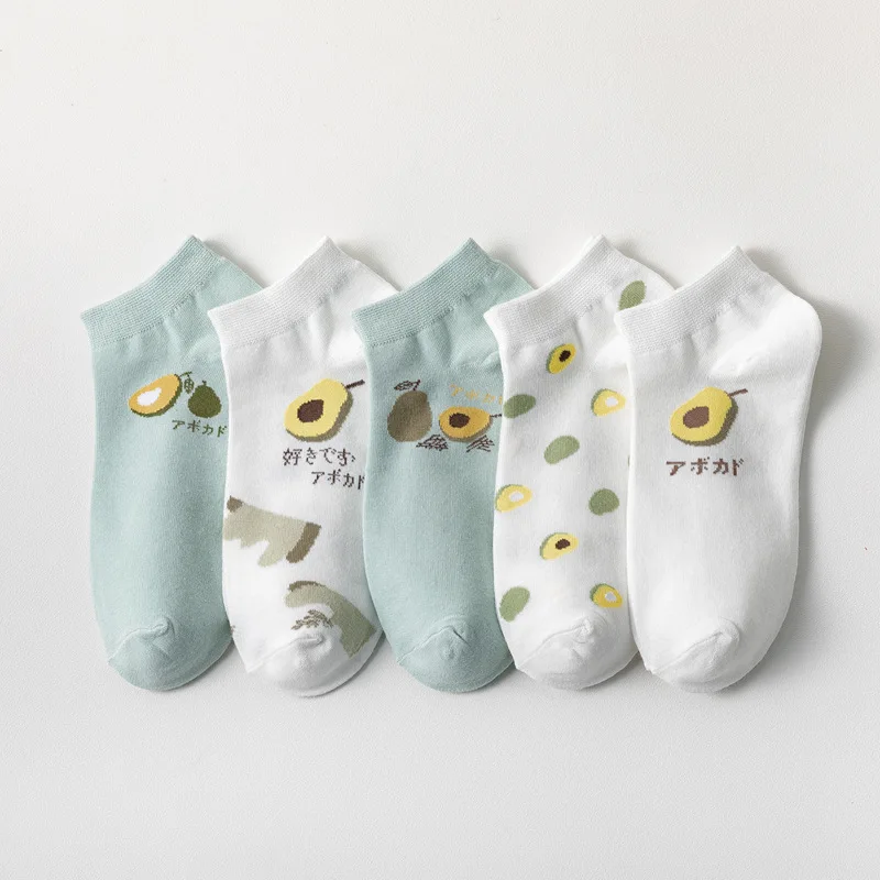 10 Pairs Women Casual Cotton Short Socks Ladies Fruit Avocado Print Concise Korean College Style Breathable Sox Trendy 2021 New
10 Pairs Women Casual Cotton Short Socks Ladies Fruit Avocado Print Concise Korean College Style Breathable Sox Trendy 2021 New
