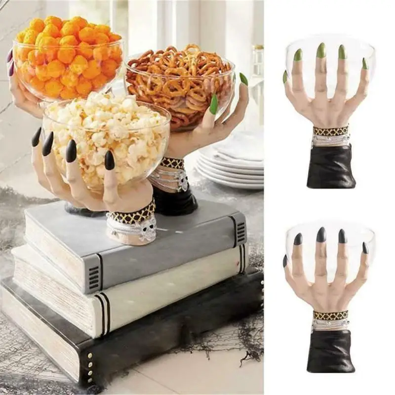 Hot Sales New Halloween Witch Hands Snack Bowl Stand Resin Fruit Basket Candy Cake Stand Home Party Decoration Dropshipping
Hot Sales New Halloween Witch Hands Snack Bowl Stand Resin Fruit Basket Candy Cake Stand Home Party Decoration Dropshipping