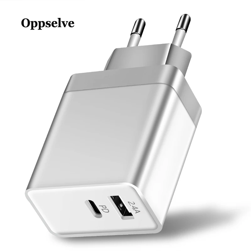 Oppselve 30W Type C 2 Ports Fast USB Charger for iPhone 11 Pro X XS Max XR 8 PD Quick Charger 5V 2.4A Charger For Samsung Xiaomi
Oppselve 30W Type C 2 Ports Fast USB Charger for iPhone 11 Pro X XS Max XR 8 PD Quick Charger 5V 2.4A Charger For Samsung Xiaomi