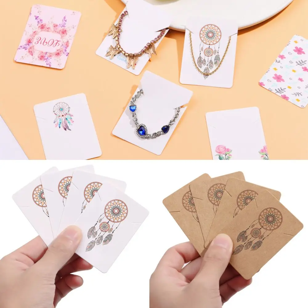 Fashion Design Kraft Paper Elegant Jewelry Card 100 Pcs Package Card Necklace Trinket Card Multi-pattern
Fashion Design Kraft Paper Elegant Jewelry Card 100 Pcs Package Card Necklace Trinket Card Multi-pattern