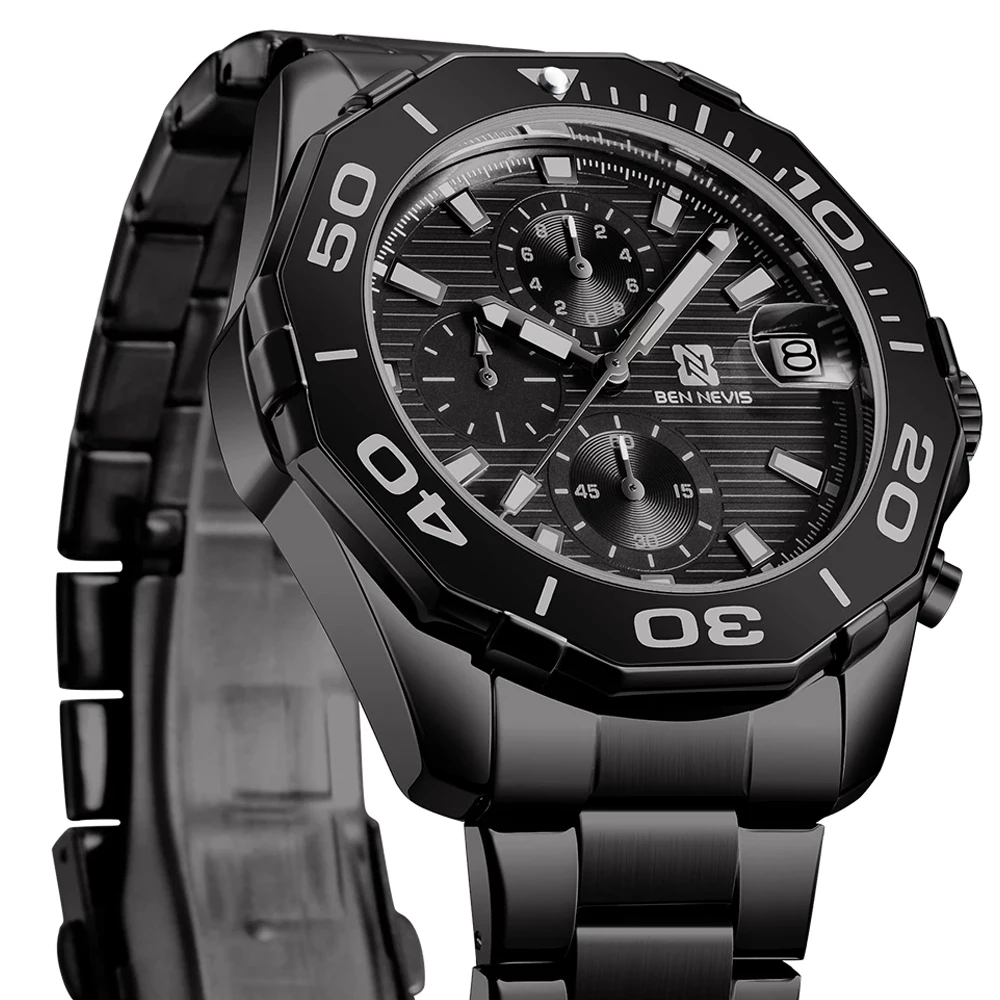 Multifunction Men Watches Full Stainless Steel Automatic Date Calendar Quartz Watch Luxury Luminous Waterproof Chronograph Clock
Multifunction Men Watches Full Stainless Steel Automatic Date Calendar Quartz Watch Luxury Luminous Waterproof Chronograph Clock