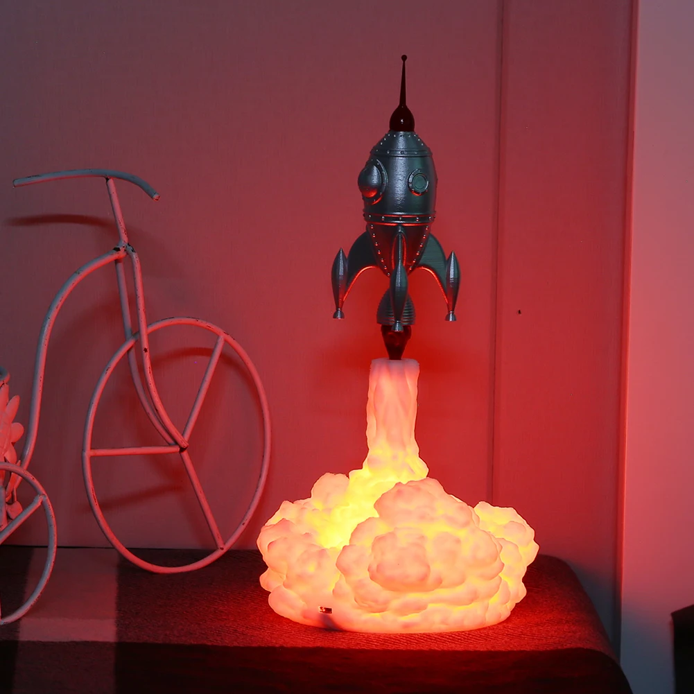 Настольная лампа с 3D рисунком, портативное офисное украшение для спальни, перезаряжаемое по USB ночное освещение в форме ракеты с сенсорным в...
Настольная лампа с 3D рисунком, портативное офисное украшение для спальни, перезаряжаемое по USB ночное освещение в форме ракеты с сенсорным в...