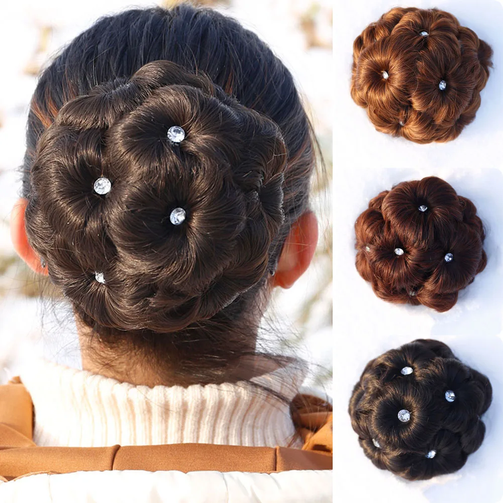 Messy Bun Hair Scrunchies with Rhinestones for Women Natural Chignon Updo Hair Extensions
Messy Bun Hair Scrunchies with Rhinestones for Women Natural Chignon Updo Hair Extensions