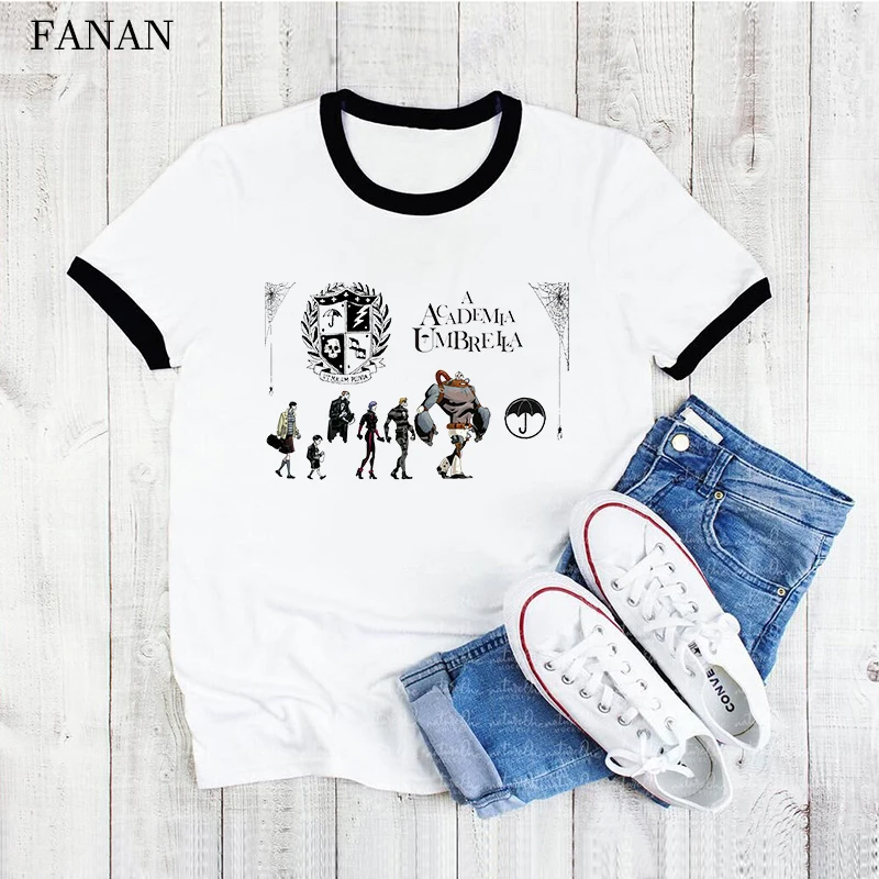 The Umbrella Academy Harajuku T Shirt Women Graphic Diego Cha-Cha Anime Tshirt Funny Cartoon T-shirt Casual 90s Tops Tees Female
The Umbrella Academy Harajuku T Shirt Women Graphic Diego Cha-Cha Anime Tshirt Funny Cartoon T-shirt Casual 90s Tops Tees Female