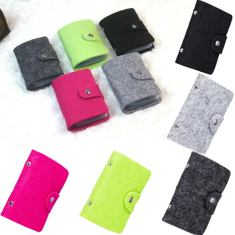 New Fashion 24 Bit Business Card Credit Card Holder Solid Felt Buckle Card Holders Organizer Manager for Women Men Free Shipping
New Fashion 24 Bit Business Card Credit Card Holder Solid Felt Buckle Card Holders Organizer Manager for Women Men Free Shipping
