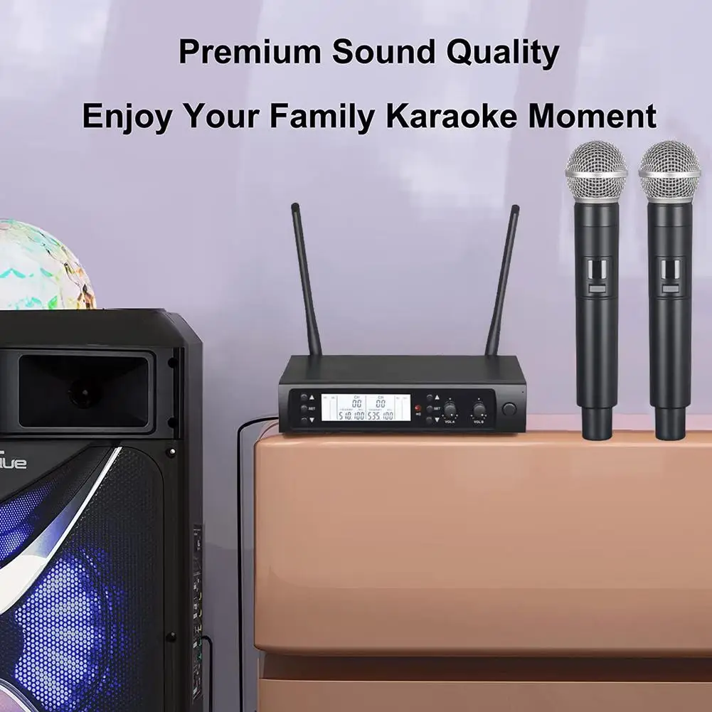 Wireless Charging Microphone UHF Karaoke Microphone For Adults Easy To Use Karaoke Cordless Microphone System U Section High
Wireless Charging Microphone UHF Karaoke Microphone For Adults Easy To Use Karaoke Cordless Microphone System U Section High