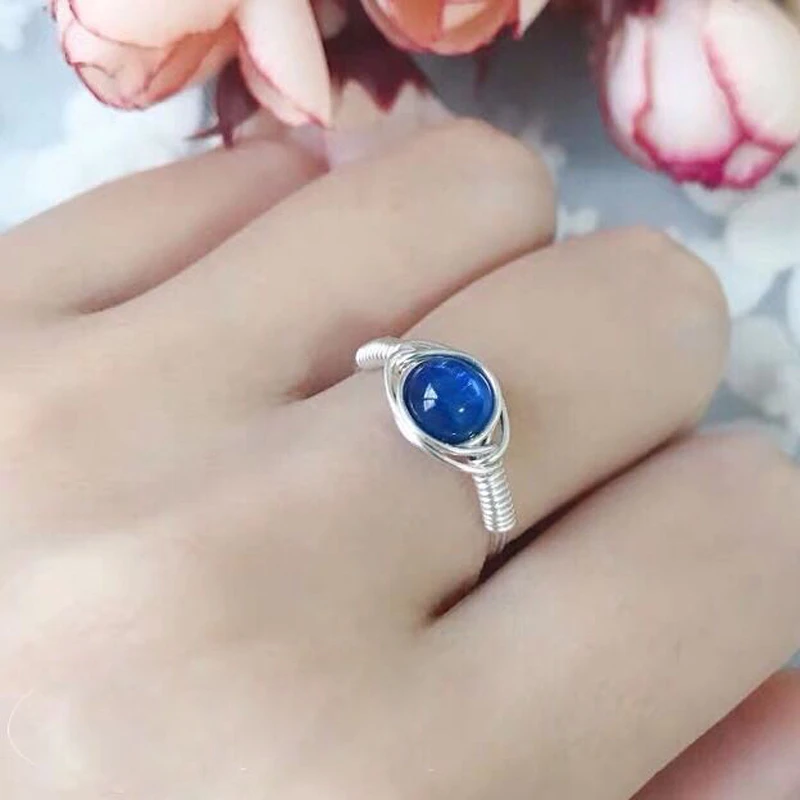 Natural Blue Cat Eye Stone Rings 925 Silver Knuckle Rings Minimalism Jewelry Mujer Bague Femme Handmade Boho Women Rings
Natural Blue Cat Eye Stone Rings 925 Silver Knuckle Rings Minimalism Jewelry Mujer Bague Femme Handmade Boho Women Rings