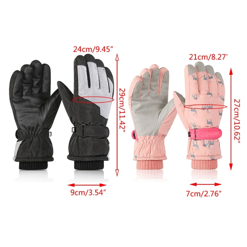 Women Men Winter Waterproof Snow Ski Gloves Cartoon Deer Print Thermal Plush Lined Adjustable Outdoor Snowboard Mittens 
Women Men Winter Waterproof Snow Ski Gloves Cartoon Deer Print Thermal Plush Lined Adjustable Outdoor Snowboard Mittens