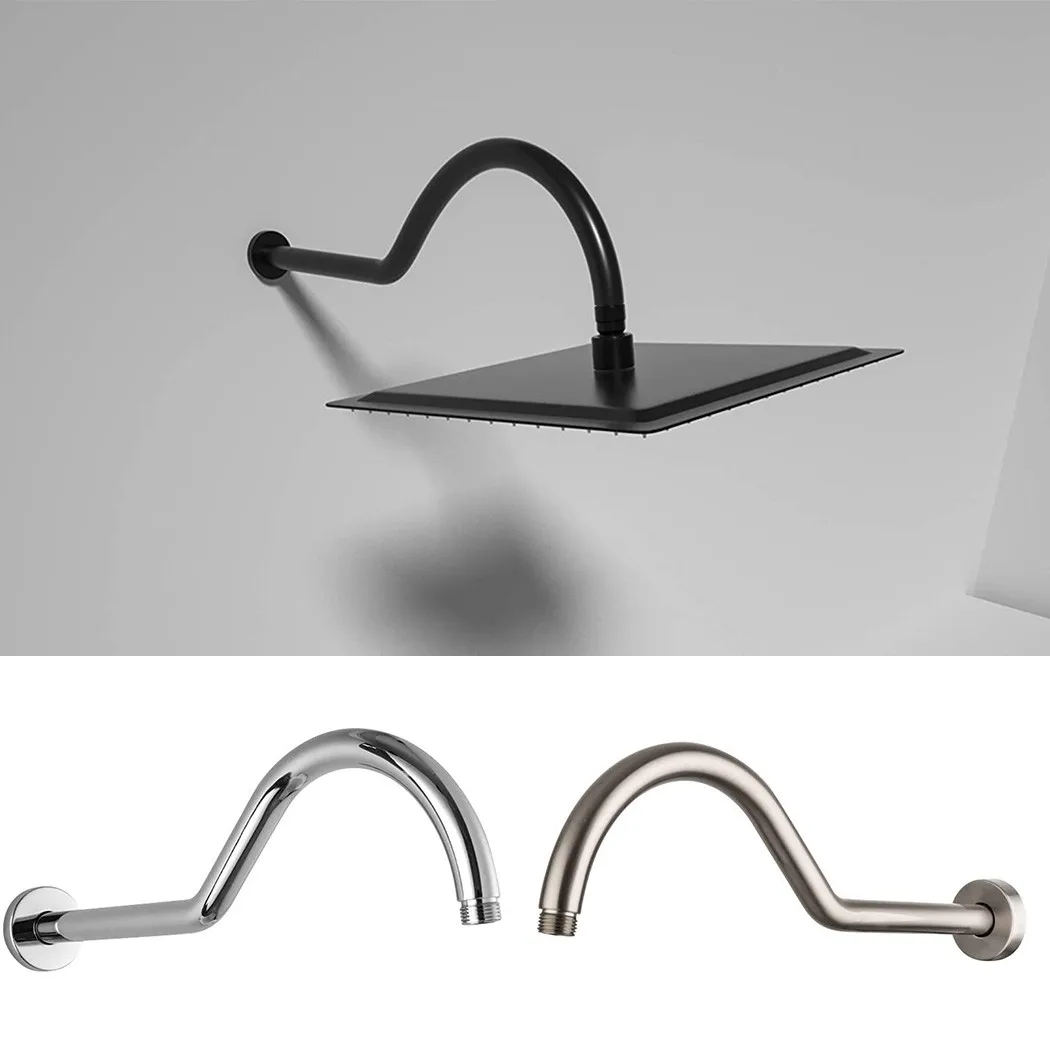 17Inch Solid Brass Brushed Nickel S Shape Reach Gooseneck Extension Shower Arm Extender Wall-Mounted Bathroom Extension Arm
17Inch Solid Brass Brushed Nickel S Shape Reach Gooseneck Extension Shower Arm Extender Wall-Mounted Bathroom Extension Arm