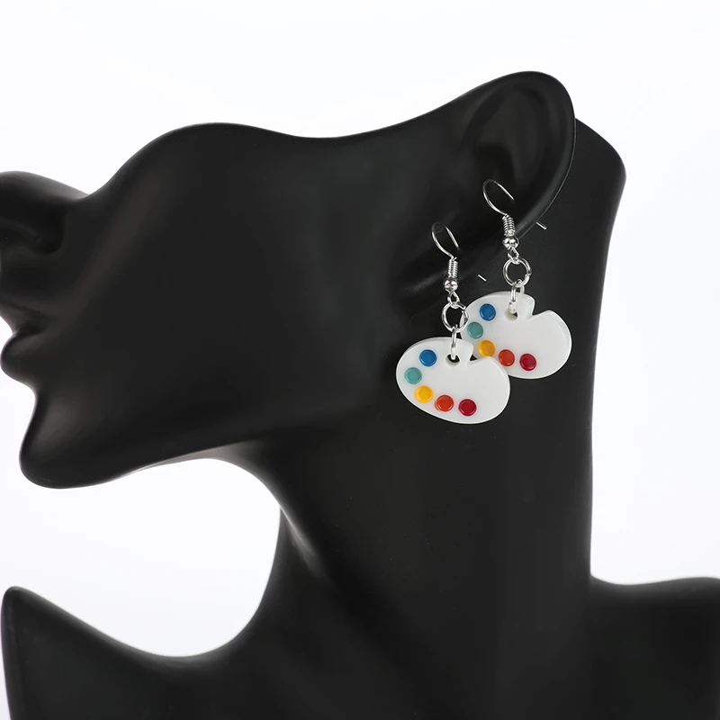 1 Pair Cute Flatback Resin Color palette Drawing board Drop Earrings For Girl Japan/Korean Fashion Jewelry Birthday Present
1 Pair Cute Flatback Resin Color palette Drawing board Drop Earrings For Girl Japan/Korean Fashion Jewelry Birthday Present