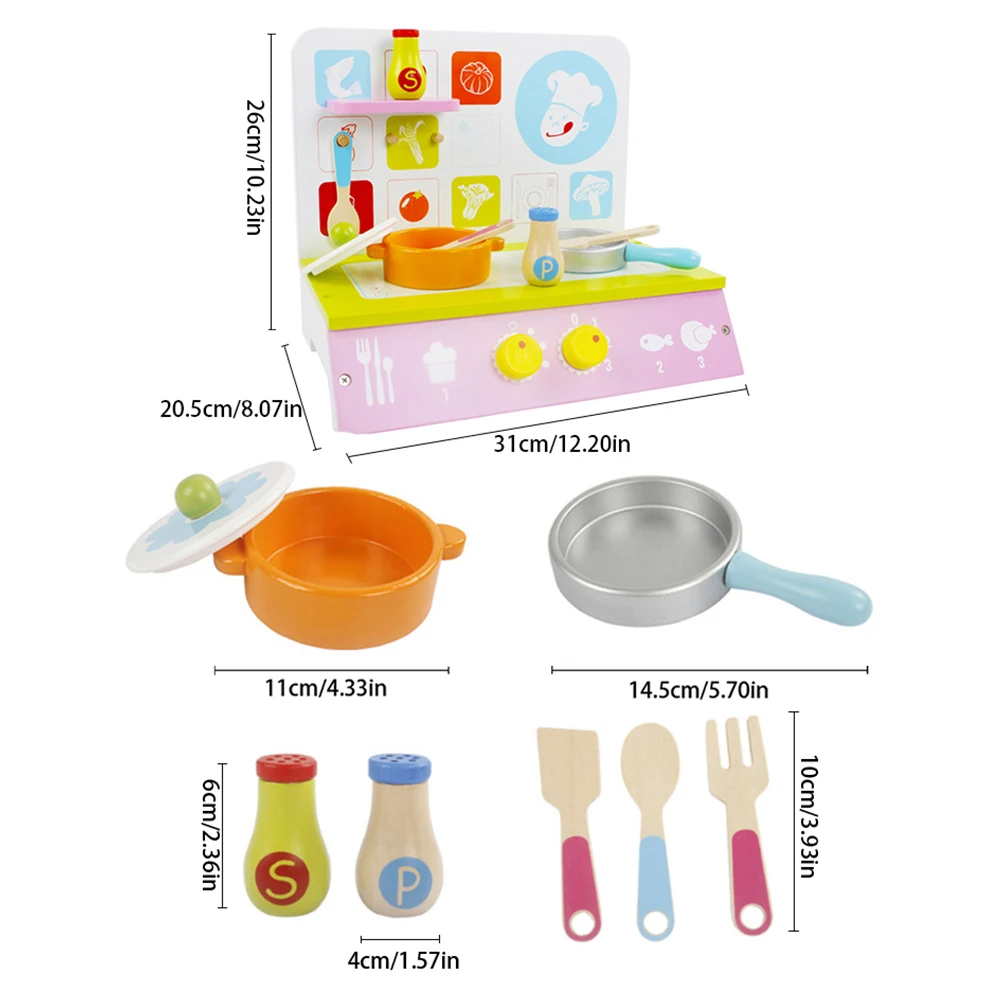 New Small Wooden Simulation Kitchen Miniature Furniture Kitchen Utensils Children's Play House Educational Toys
New Small Wooden Simulation Kitchen Miniature Furniture Kitchen Utensils Children's Play House Educational Toys