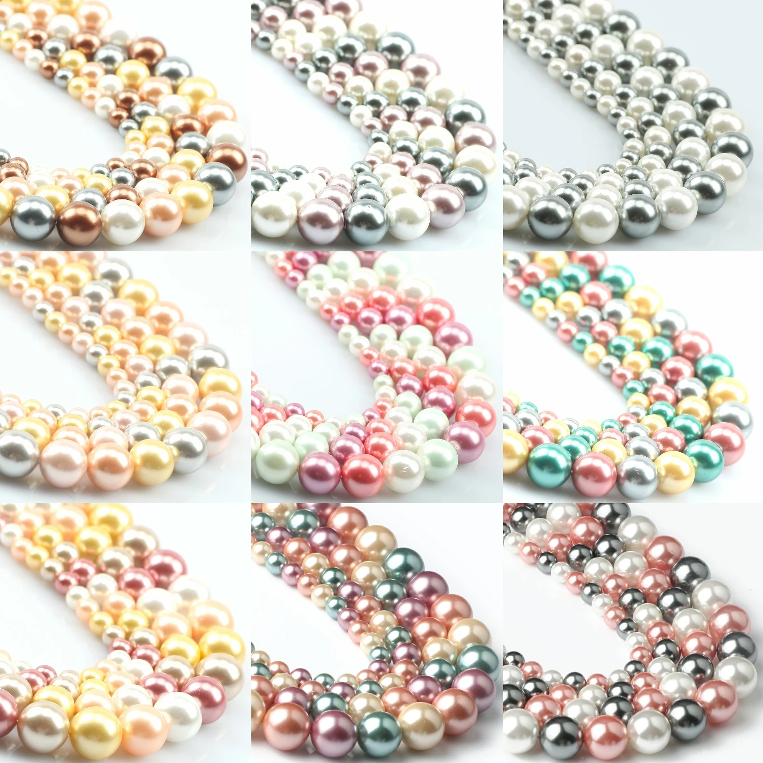Natural Multicolor Shell Pearls Beads Shell Round Loose Spacer Beads for Jewelry Making DIY Bracelet Necklace Earrings 15inch
Natural Multicolor Shell Pearls Beads Shell Round Loose Spacer Beads for Jewelry Making DIY Bracelet Necklace Earrings 15inch
