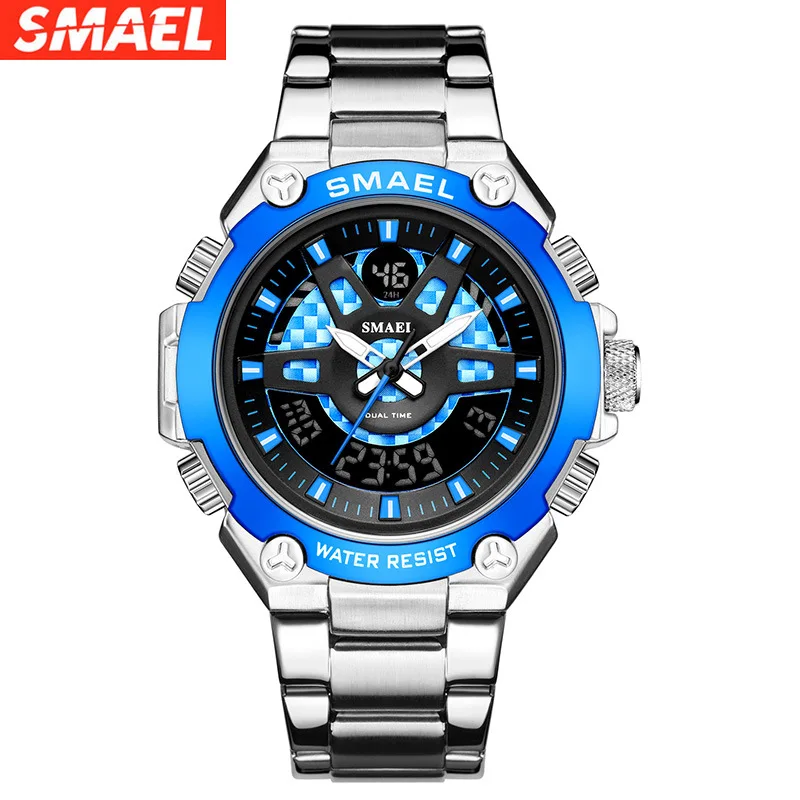 New Creative Double Display Quartz Watch Business Steel Belt Waterproof Calendar Men's Watches Watch designer watch
New Creative Double Display Quartz Watch Business Steel Belt Waterproof Calendar Men's Watches Watch designer watch
