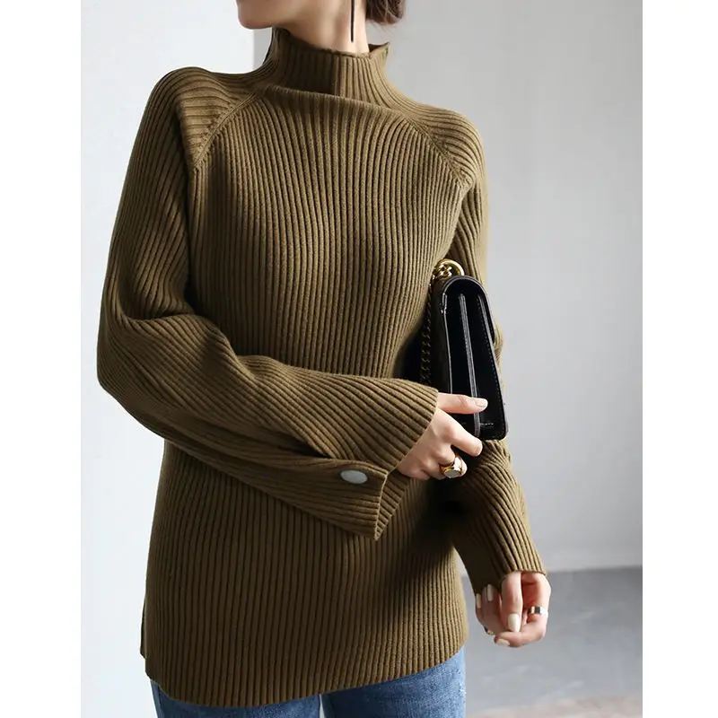 2020 New Women'S Bottoming Shirt Temperament Half Turtleneck Sweater Slim Long Sleeve Top
2020 New Women'S Bottoming Shirt Temperament Half Turtleneck Sweater Slim Long Sleeve Top
