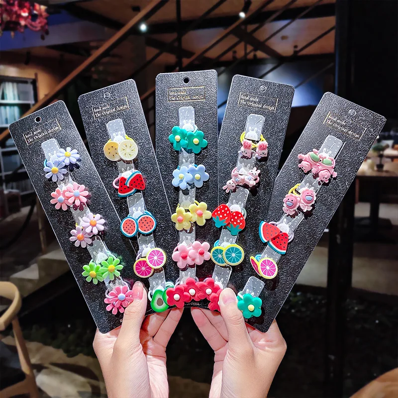 5Pair/Set Cute Cartoon Animal Fruit Flower Colorfur Hairpins Children Sweet Hair Clip Barrettes Girls Fashion Hair Accessories
5Pair/Set Cute Cartoon Animal Fruit Flower Colorfur Hairpins Children Sweet Hair Clip Barrettes Girls Fashion Hair Accessories
