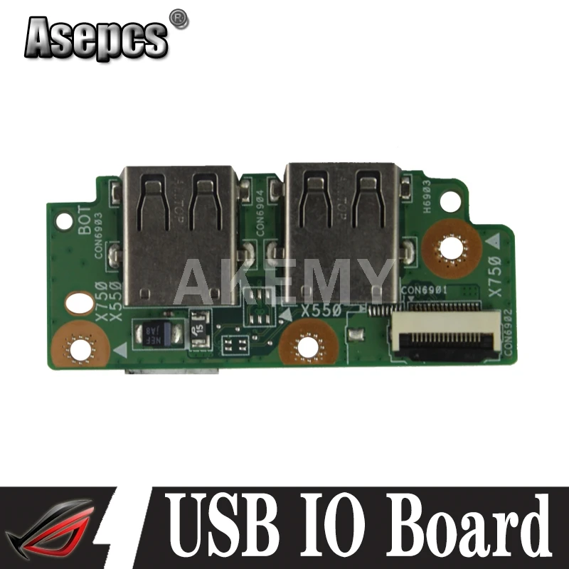 Akemy For Asus X750DP K550D X750ZE X550Z K750J X750J X750LB X750JA X750LN USB CONECTOR IO BOARD 69N0PMB10A01 ORIGINAL WORKS
Akemy For Asus X750DP K550D X750ZE X550Z K750J X750J X750LB X750JA X750LN USB CONECTOR IO BOARD 69N0PMB10A01 ORIGINAL WORKS