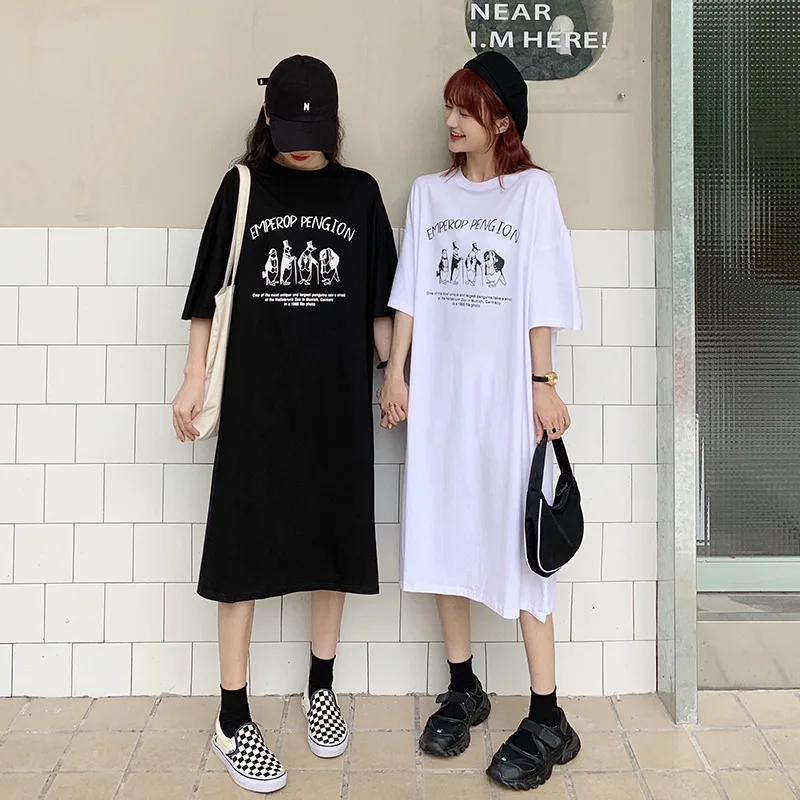 Bazhenova Women Loose Casual T-shirts Girls Short-sleeved Cartoon Summer Cute Tops Street Cool Cotton T-shirt Woman R016
Bazhenova Women Loose Casual T-shirts Girls Short-sleeved Cartoon Summer Cute Tops Street Cool Cotton T-shirt Woman R016