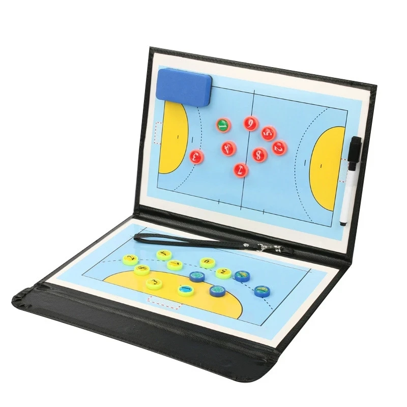 Portable Handball Tactical Board Basketball Board Tactic Foldable PU Handball Basketball Game Coaching Board Training Clipboard
Portable Handball Tactical Board Basketball Board Tactic Foldable PU Handball Basketball Game Coaching Board Training Clipboard