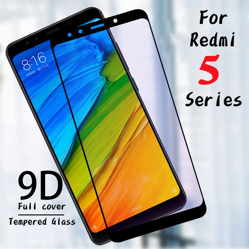 9D для Xiaomi Redmi 5 стекло Plus закаленное на 5A защита экрана полное покрытие защитное