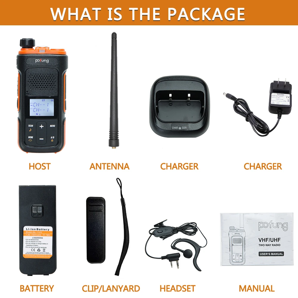 BAOFENG Pofung UV-11 Walkie Talkie GMRS Long Range High Powerful Rechargeable Typ C Charging Handheld Ham Two Way Radio
BAOFENG Pofung UV-11 Walkie Talkie GMRS Long Range High Powerful Rechargeable Typ C Charging Handheld Ham Two Way Radio