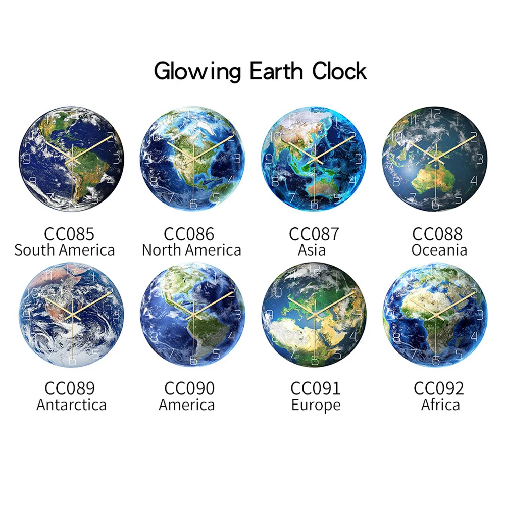 Night Glowing Earth Clock Wall in Dark Fluorescent Luminous Needle Art Horloge for Kids Room Decoration Living Room Home Decor
Night Glowing Earth Clock Wall in Dark Fluorescent Luminous Needle Art Horloge for Kids Room Decoration Living Room Home Decor