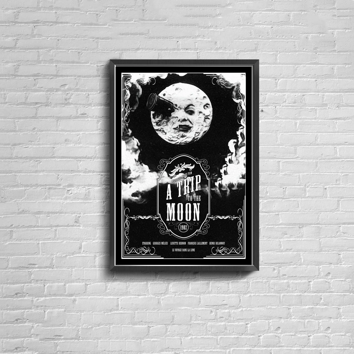 A Trip to the Moon Movie Poster (1902) Vintage Movie Poster Canvas Print Home Wall Painting Decoration (No Frame)
A Trip to the Moon Movie Poster (1902) Vintage Movie Poster Canvas Print Home Wall Painting Decoration (No Frame)