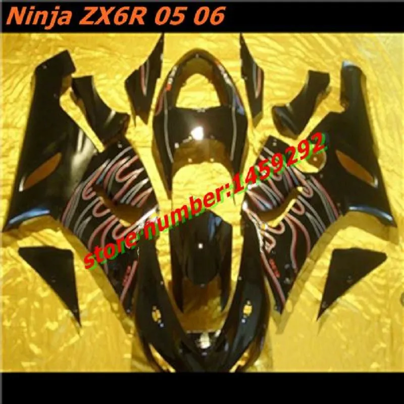 Whith Flame NEW Fairing For KAWASAKI black NINJA ZX6R 05-06 ZX 6R 636 ZX-6R black Shell 05 06 2005 2006 ZX6R
Whith Flame NEW Fairing For KAWASAKI black NINJA ZX6R 05-06 ZX 6R 636 ZX-6R black Shell 05 06 2005 2006 ZX6R