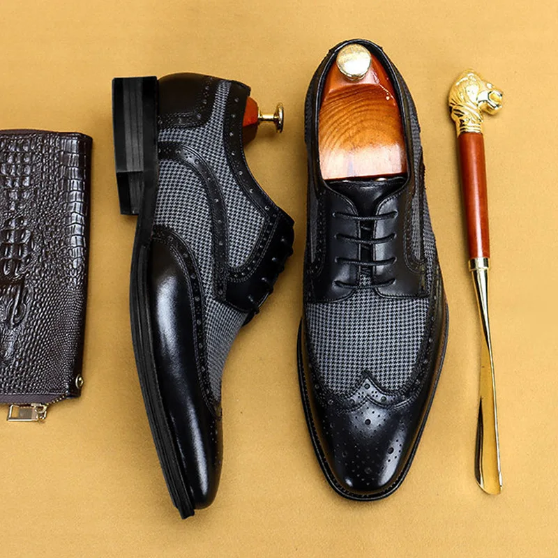 Mens Leather Business Dress Suit Shoes Men Brand Bullock Genuine Leather Wedding Shoes Zapatos Hombre
Mens Leather Business Dress Suit Shoes Men Brand Bullock Genuine Leather Wedding Shoes Zapatos Hombre