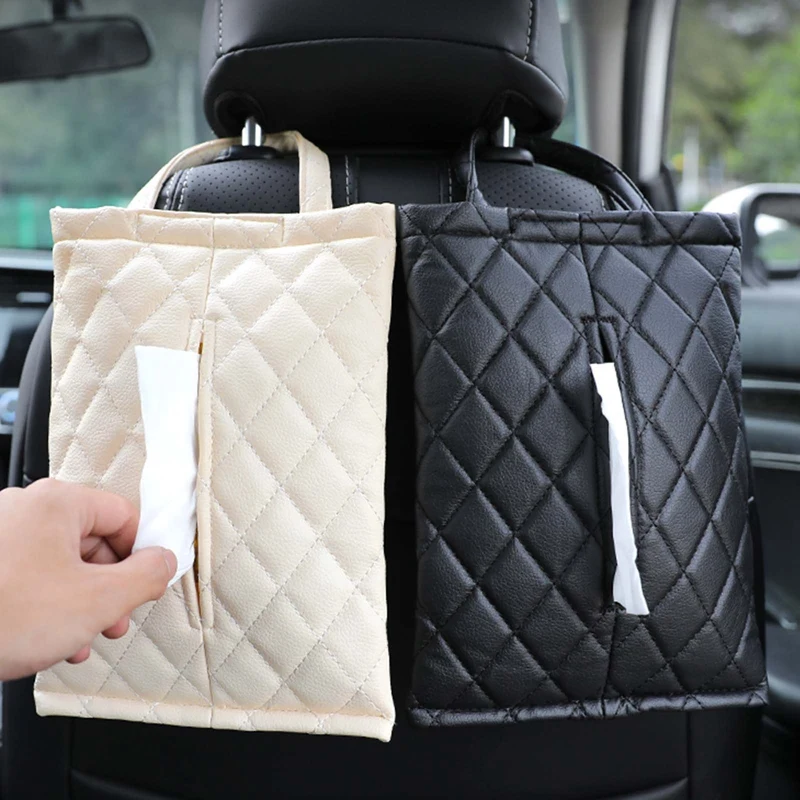 New Car Back Seat Hanging Tissue Box Diamond Shaped Portable Car PU Leather Sun Visor Seat Back Hanging Tissue Box Car Supplies
New Car Back Seat Hanging Tissue Box Diamond Shaped Portable Car PU Leather Sun Visor Seat Back Hanging Tissue Box Car Supplies