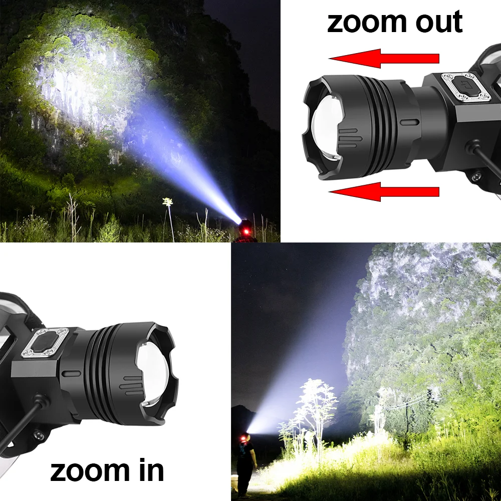 1000000 LM XHP199 Powerful LED Headlamp Rechargeable Head Lamp Flashlight IR Sensor Headlight 18650 XHP90 Head Torch Led Lantern
1000000 LM XHP199 Powerful LED Headlamp Rechargeable Head Lamp Flashlight IR Sensor Headlight 18650 XHP90 Head Torch Led Lantern
