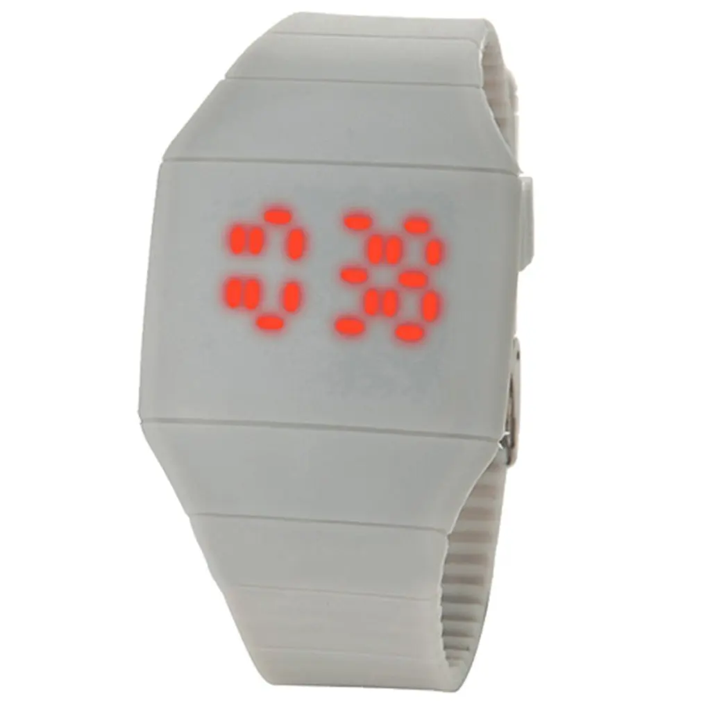 Led Digital Watch Electronic Watch Students Leisure Sports Watch 24-hour Indicator LED Square Screen Watch 
Led Digital Watch Electronic Watch Students Leisure Sports Watch 24-hour Indicator LED Square Screen Watch