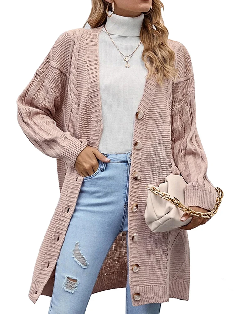Single Breasted Knitted Cardigan Oversize Korean Style Women Sweater Solid Long Sleeve Jumper Winter Autumn Warm Casual Cardigan
Single Breasted Knitted Cardigan Oversize Korean Style Women Sweater Solid Long Sleeve Jumper Winter Autumn Warm Casual Cardigan