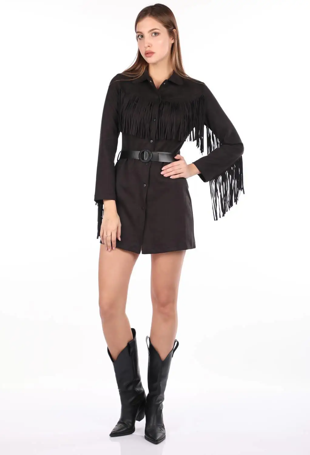 Womens Tasseled Suede Jacket
Womens Tasseled Suede Jacket