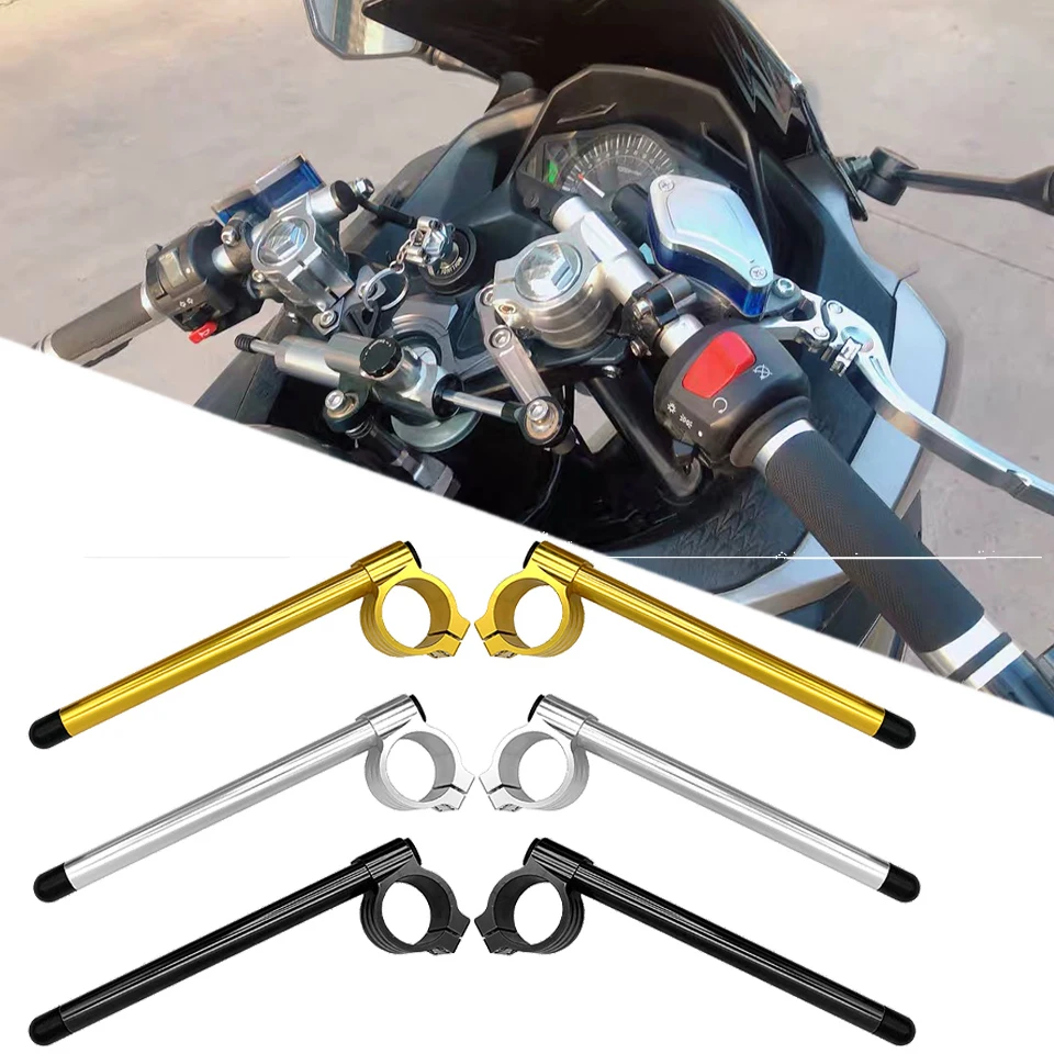 Motorcycle Racing Adjustable CNC 50mm Clip On Ons Fork Handlebars Split Handle Bar Cafe Racer For Yamaha YZF R1 R6 2005-2018
Motorcycle Racing Adjustable CNC 50mm Clip On Ons Fork Handlebars Split Handle Bar Cafe Racer For Yamaha YZF R1 R6 2005-2018